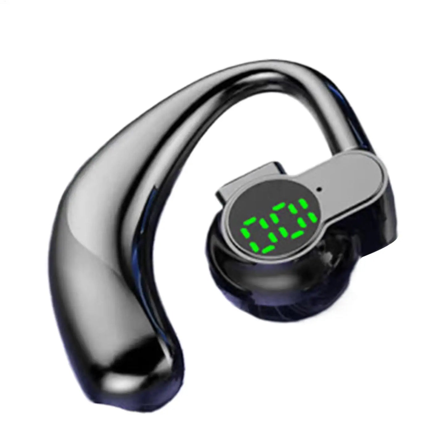 Single Ear-hook Blue Tooth 5.4 Headset Digital Display Wireless Sports Earbuds For Music Phone Calls Running Work Gym