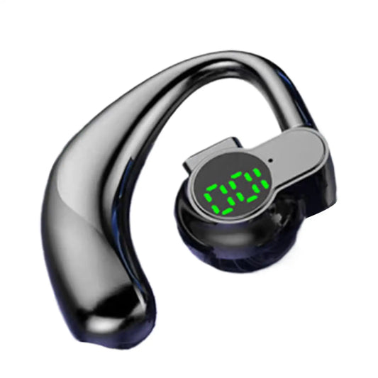 Single Ear-hook Blue Tooth 5.4 Headset Digital Display Wireless Sports Earbuds For Music Phone Calls Running Work Gym