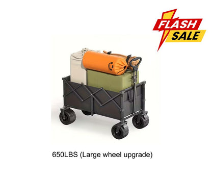 Versatile Heavy-Duty Collapsible Cart for Camping, Beach & Shopping