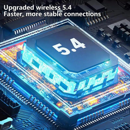 Single Ear-hook Blue Tooth 5.4 Headset Digital Display Wireless Sports Earbuds For Music Phone Calls Running Work Gym