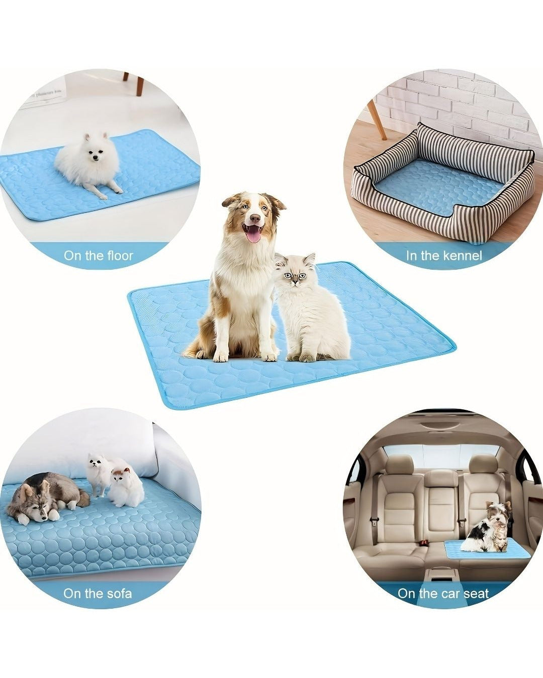 Cooling Mat For Dogs and Cats – Breathable Ice Silk