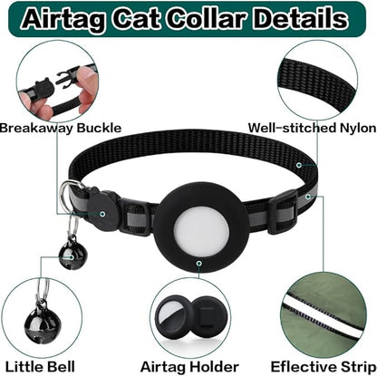 Waterproof Reflective AirTag Collar for Dog & Cat