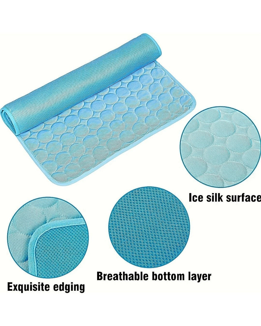 Cooling Mat For Dogs and Cats – Breathable Ice Silk