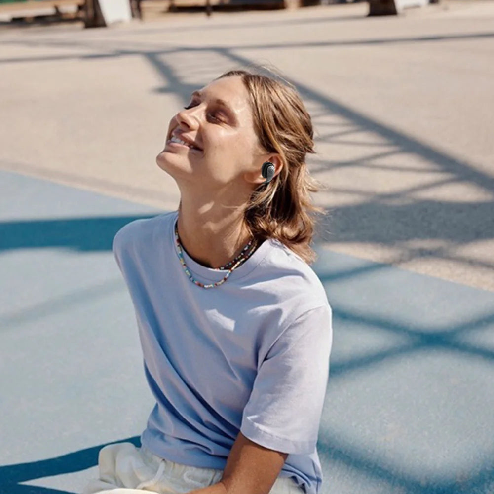 Wireless Ear Clip On Earphone Waterproof Bluetooth-Compatible 5.4 Sports Earphones Noise Canceling HiFi Stereo Headset