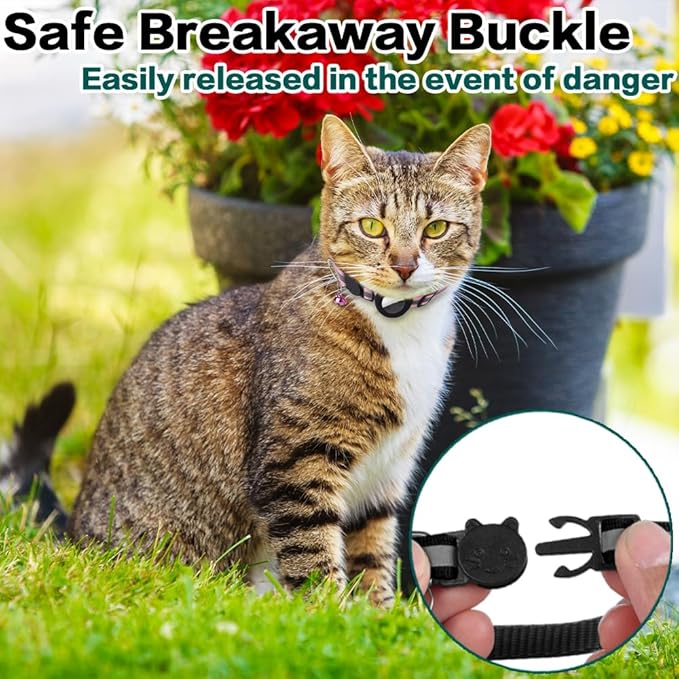 Waterproof Reflective AirTag Collar for Dog & Cat