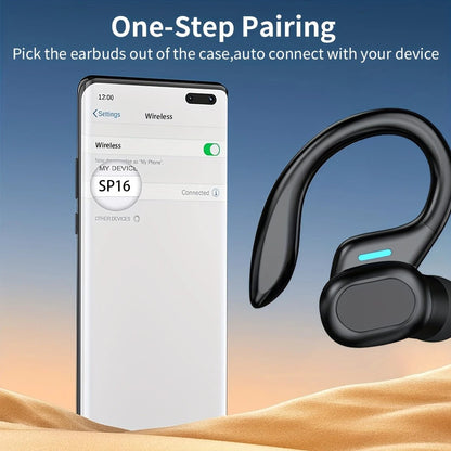 Original Wireless Earphones Ture Wireless Earbuds Ear Hook Sports HiFI Stereo Waterproof Headset With Mic TWS Headphone