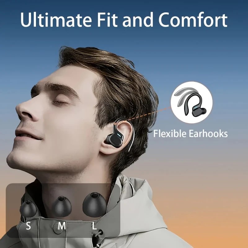 Original Wireless Earphones Ture Wireless Earbuds Ear Hook Sports HiFI Stereo Waterproof Headset With Mic TWS Headphone