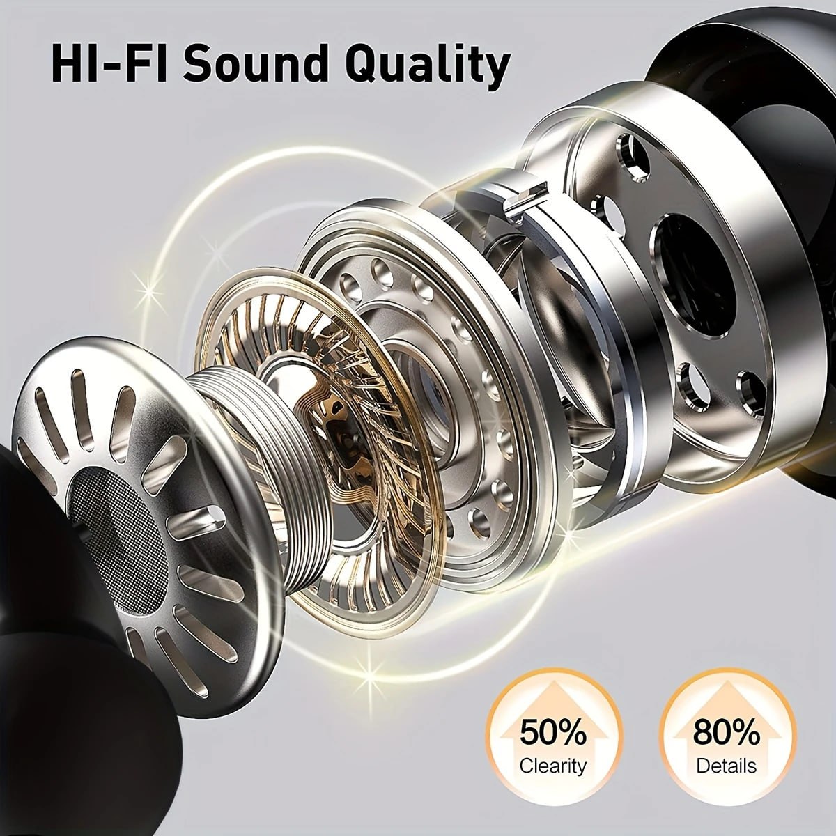 Original Wireless Earphones Ture Wireless Earbuds Ear Hook Sports HiFI Stereo Waterproof Headset With Mic TWS Headphone